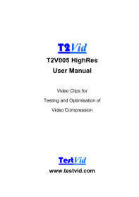 T2V005 HighRes user manual extract